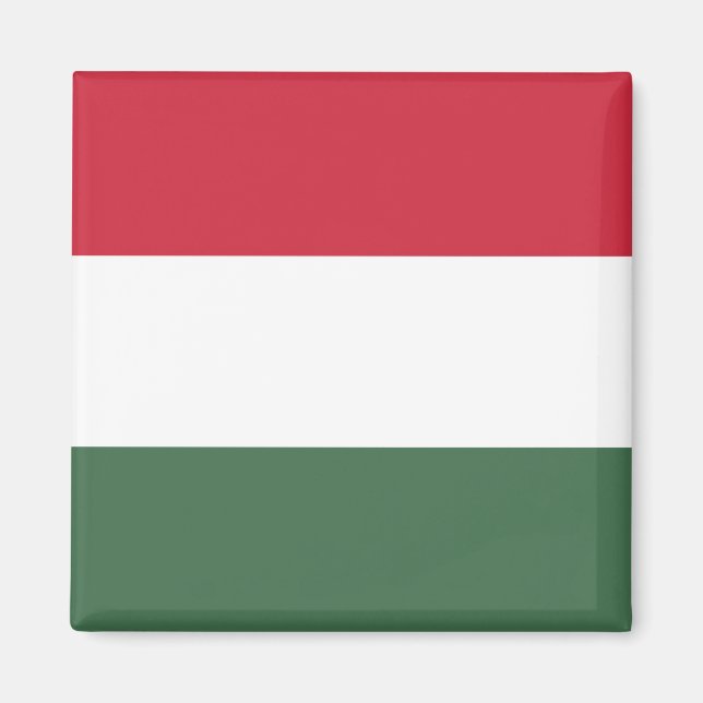 Aimant Drapeau Hongrie tricolore (Devant)