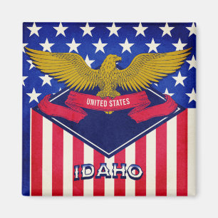 Aimant Drapeau Idaho USA