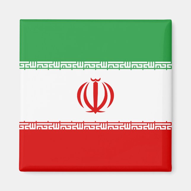 Aimant Drapeau Iran (Iran) (Devant)