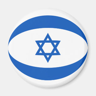 Aimant Drapeau Israélien Fisheye