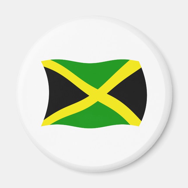 Aimant Drapeau Jamaïcain (Devant)