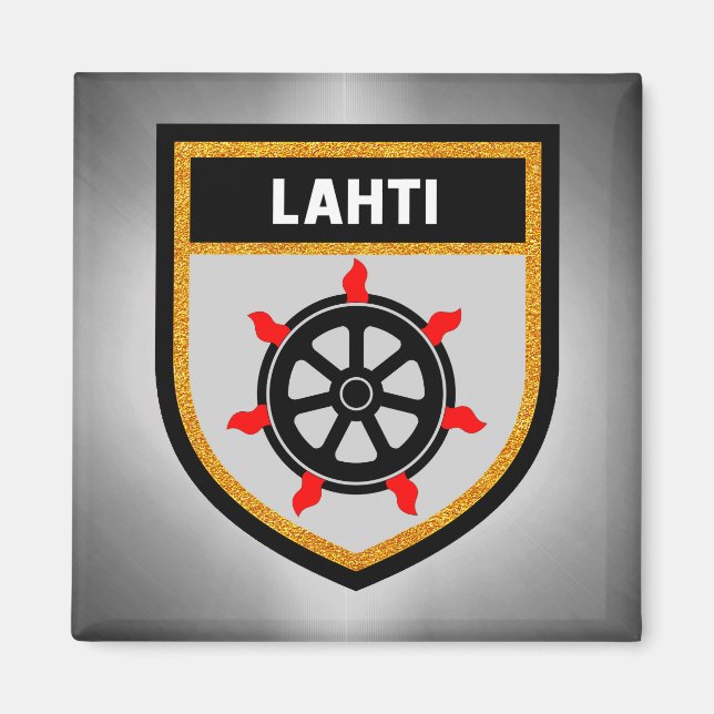 Aimant Drapeau Lahti (Devant)