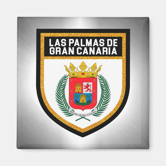 Aimant Drapeau Las Palmas de Gran Canaria (Devant)