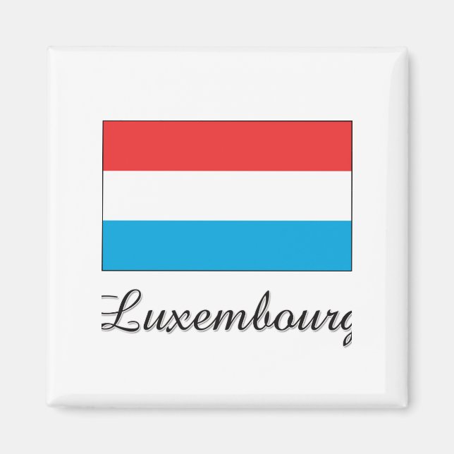 Aimant Drapeau Luxembourg (Devant)