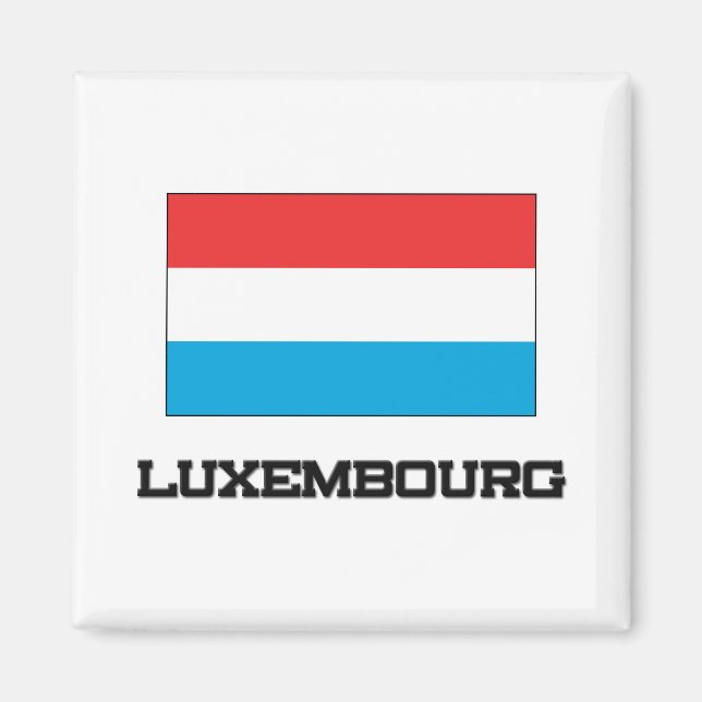 Aimant Drapeau Luxembourg (Devant)
