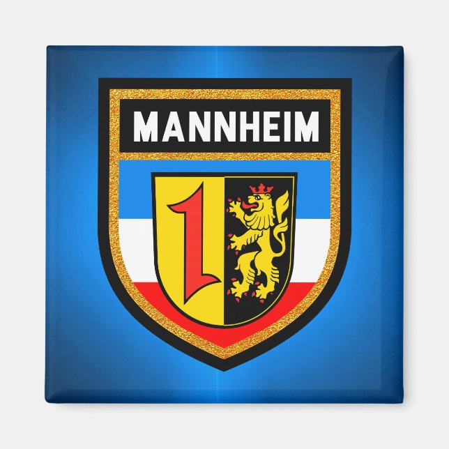 Aimant Drapeau Mannheim (Devant)