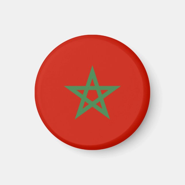 Aimant drapeau marocain (Devant)