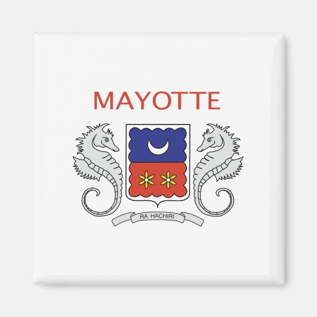 Aimant Drapeau Mayotte (Devant)