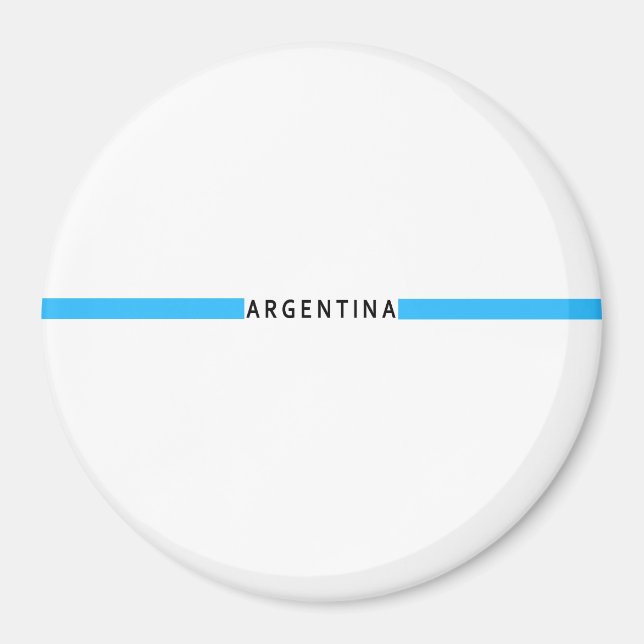 Aimant Drapeau minimaliste argentin (Devant)