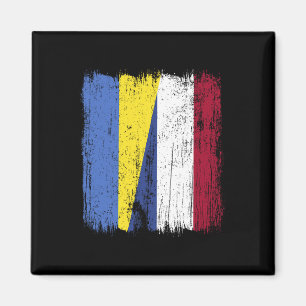 Aimant Drapeau moitié Ukraine Hollande Patrimoine ukraini