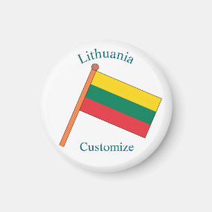 Aimant Drapeau national de la Lituanie Thunder_Cove