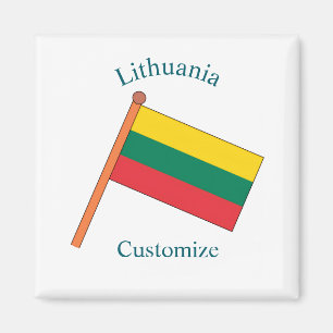 Aimant Drapeau national de la Lituanie Thunder_Cove