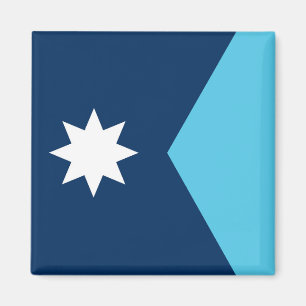 Aimant drapeau neuf de l'état du Minnesota symbole USA Am