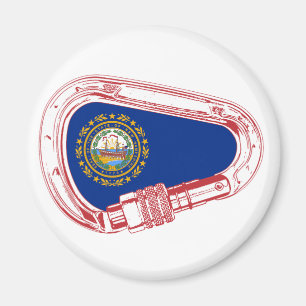 Aimant Drapeau New Hampshire Escalade carabiner