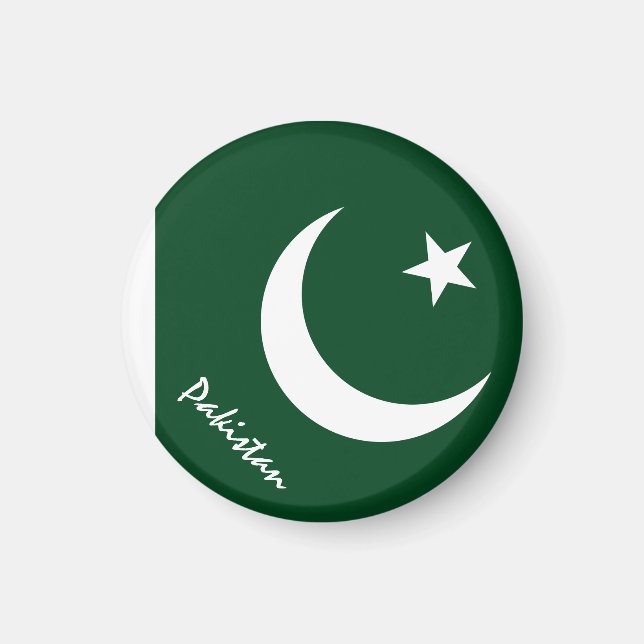 Aimant Drapeau pakistanais et Asie - Amateurs de voyages  (Devant)