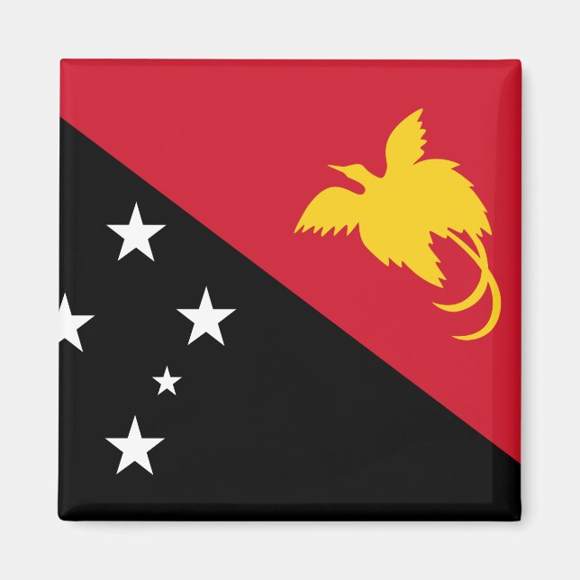 Aimant Drapeau Papouasie-Nouvelle-Guinée (Devant)