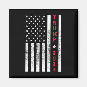 Aimant Drapeau Patriotique 4 juillet Trump 2024