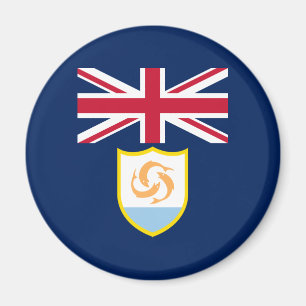 Aimant drapeau patriotique d'Anguilla