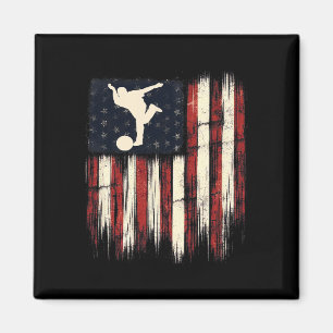Aimant Drapeau Patriotique Distressed Cadeau Pour Hommes