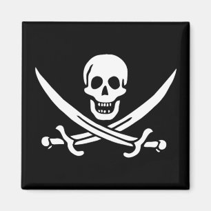 Aimant Drapeau pirate de Calico Jack