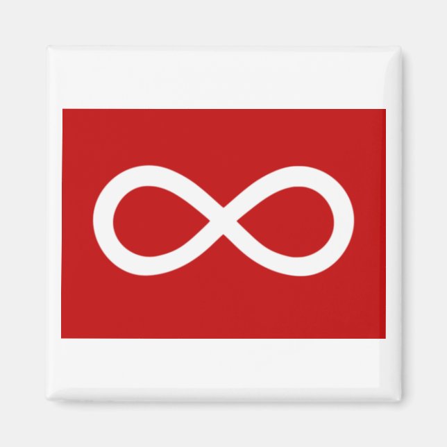 Aimant Drapeau rouge métis (Devant)