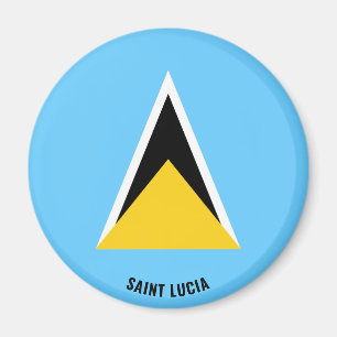 Aimant Drapeau Sainte-Lucie Charmante patriotique