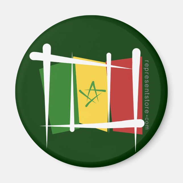 Aimant Drapeau Sénégal (Devant)