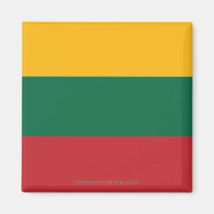 Aimant Drapeau simple de la Lithuanie