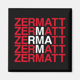 Aimant Drapeau suisse ZERMATT