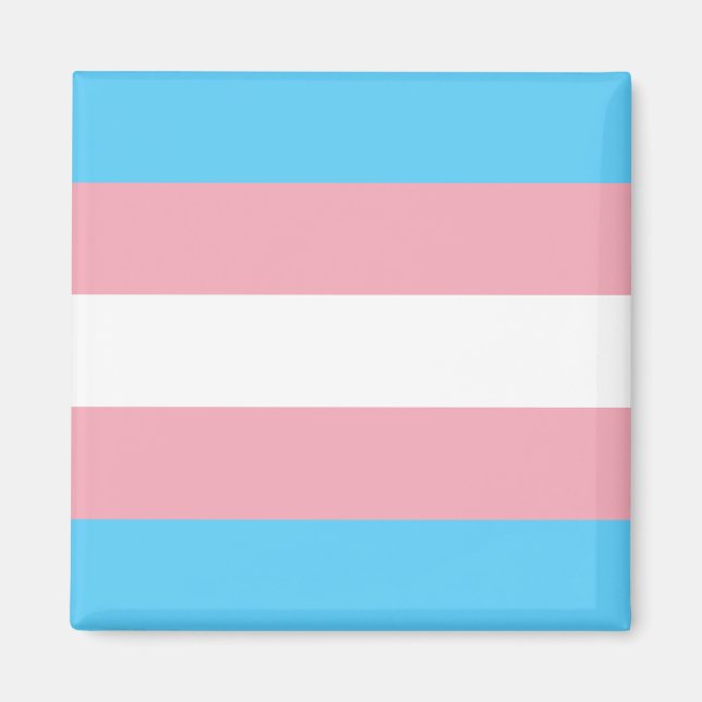 Aimant Drapeau transgenre trans pride symbole LGBT homo g (Devant)