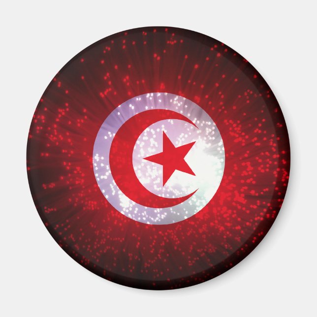 Aimant Drapeau tunisien (Devant)