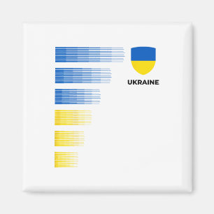 Aimant Drapeau Ukraine Emblème Patriotique Ukraine Fierté