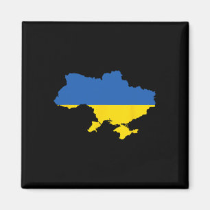 Aimant Drapeau ukrainien patrimoine vintage 3
