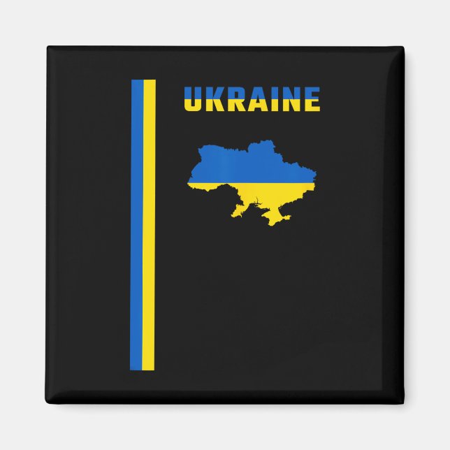 Aimant Drapeau ukrainien vertical  (Devant)