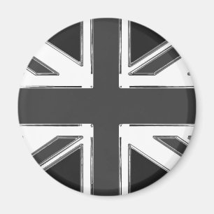 Aimant Drapeau Union Jack du Royaume-Uni - Chrome
