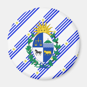 Aimant Drapeau uruguayen à rayures