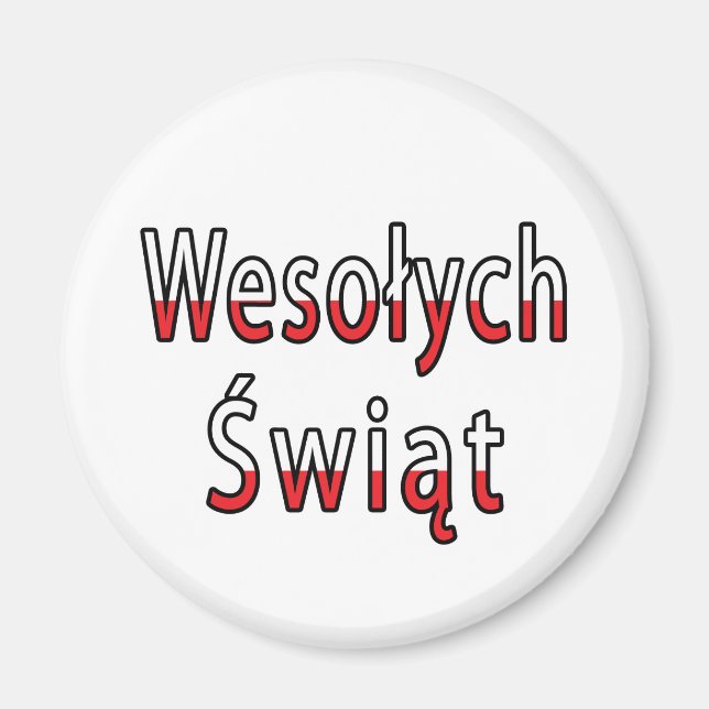 Aimant Drapeau Wesolych Swiat (Devant)
