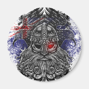 Aimant Drapeaux australiens mythologie viking épées corbe
