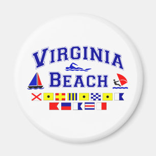 Aimant Drapeaux de signal de Virginia Beach VA
