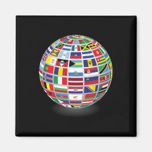 Aimant Drapeaux Des Pays Du Monde International