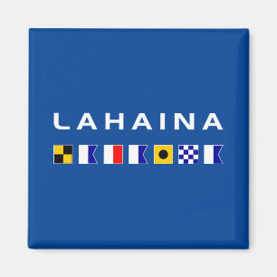 Aimant Drapeaux des signaux maritimes nautiques de Lahain