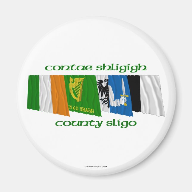 Aimant Drapeaux du comté de Sligo (Devant)