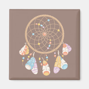 Aimant Dreamcatcher Tribal Boho Brown