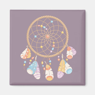 Aimant Dreamcatcher Tribal Boho Sur Purple