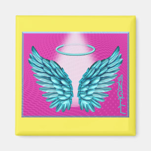 Aimant "Dreamlike Angelic Wings and Halo"