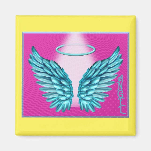 Aimant "Dreamlike Angelic Wings and Halo" (Devant)