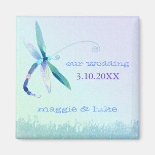 Aimant Dreamy Garden Dragonfly Faire-part de mariage