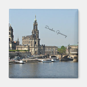 Aimant Dresde, paysage urbain de l'Allemagne