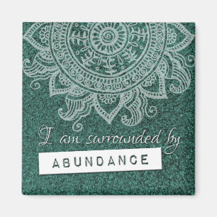 Aimant Droit d'attraction Argent Richesse Yoga Citation p