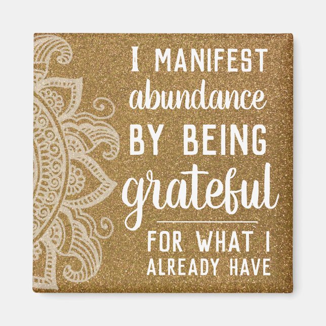 Aimant Droit De Citation Inspirationnel De L'Attraction M (Devant)